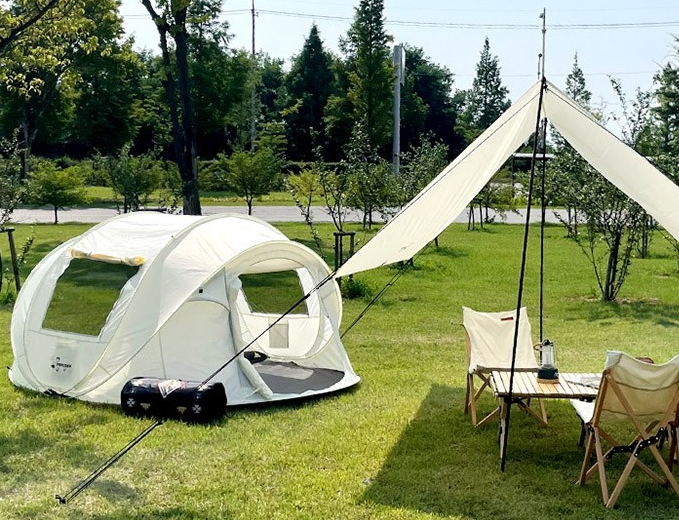 마당발 감성 원터치 텐트