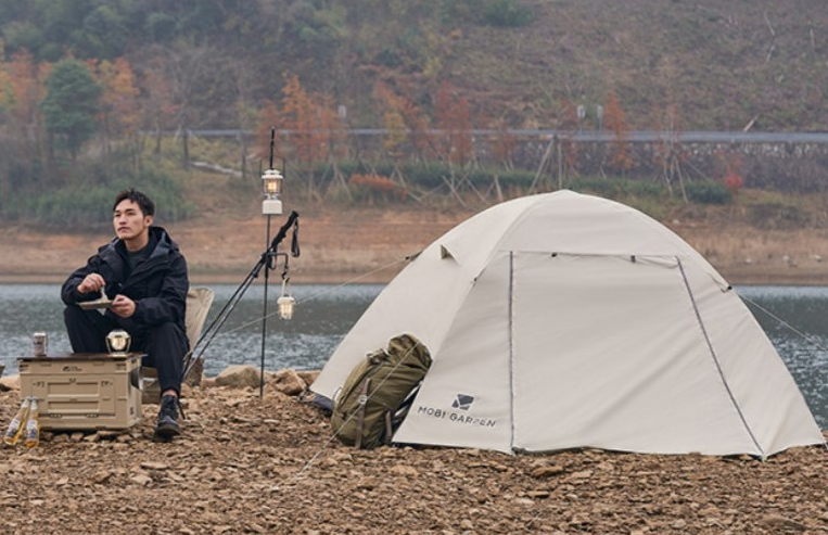 백패킹 텐트 1인용 크림 아이보리